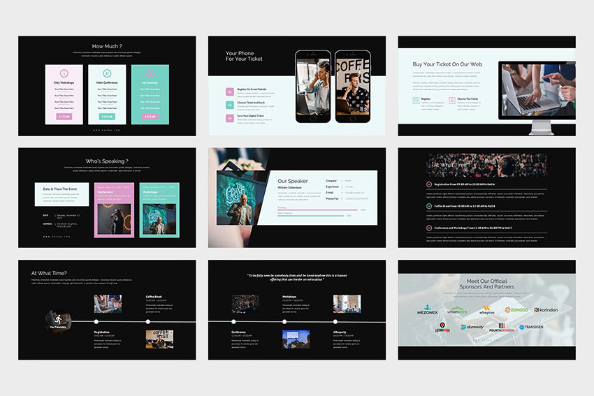 Pozea Template PPT Webinar