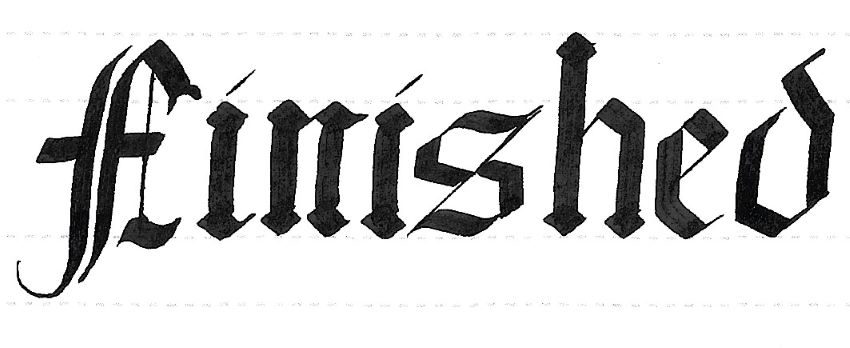 gothic script - putting it together