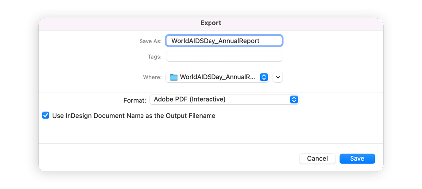 export to pdf