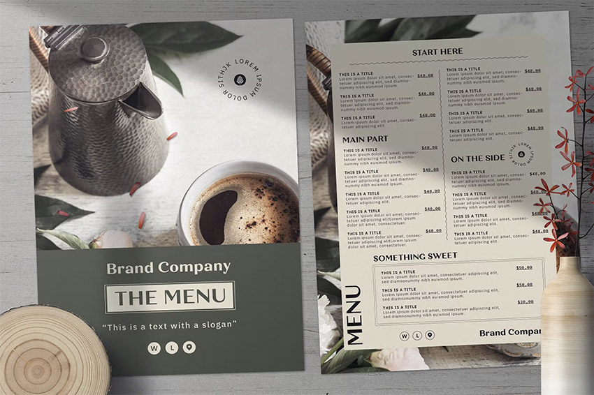 Food Menu Layout