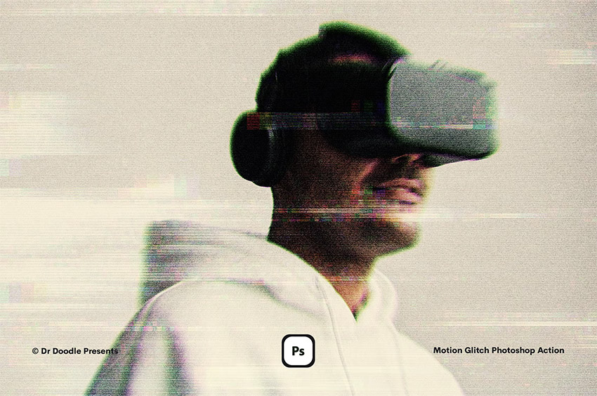 Motion Glitch Photoshop Action