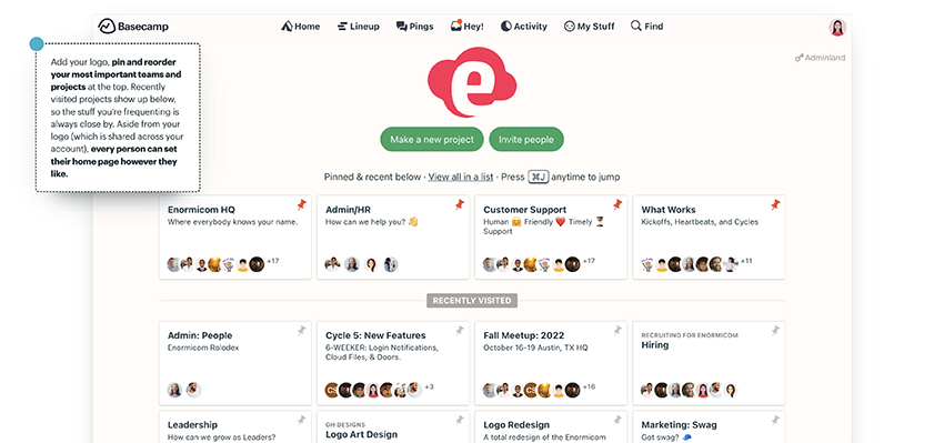Basecamp online project management software for small business