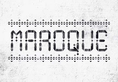 Maroque Stencil Font