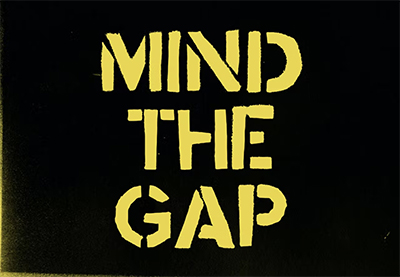 Mind the Gap Spray Paint Stencil Font