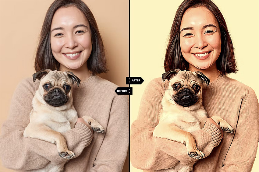 Cartoon Photo Effect Action