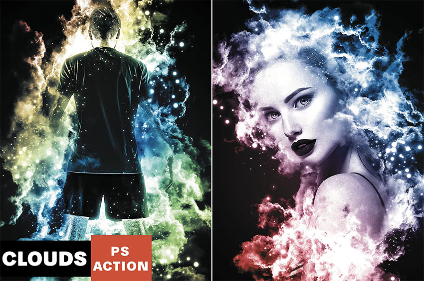 Clouds Exposure Photoshop Action