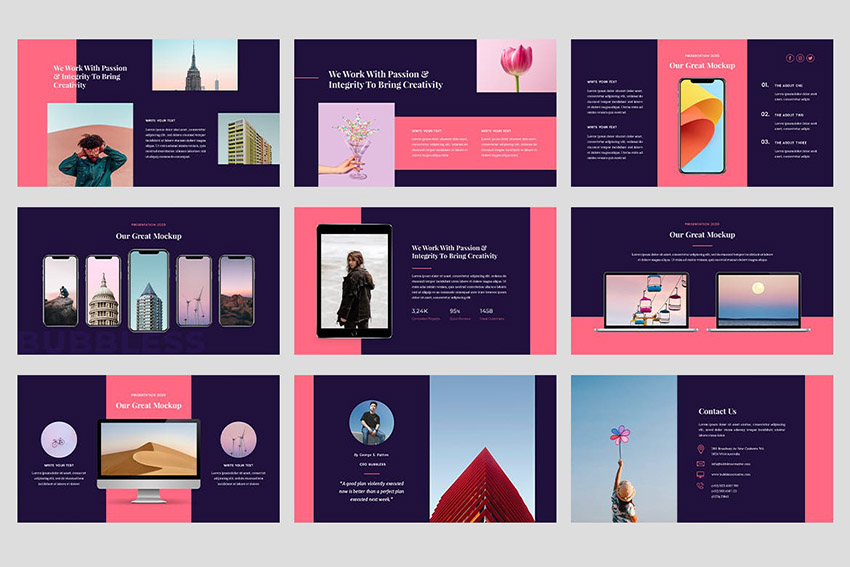 4 Bubbless - Creative Business Google Slides