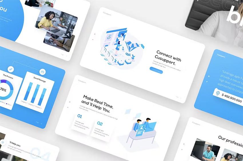 01 Cusupport Customer Support PowerPoint Template