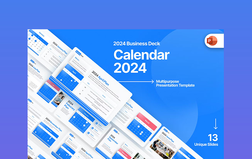 Calendar 2024 PowerPoint Template