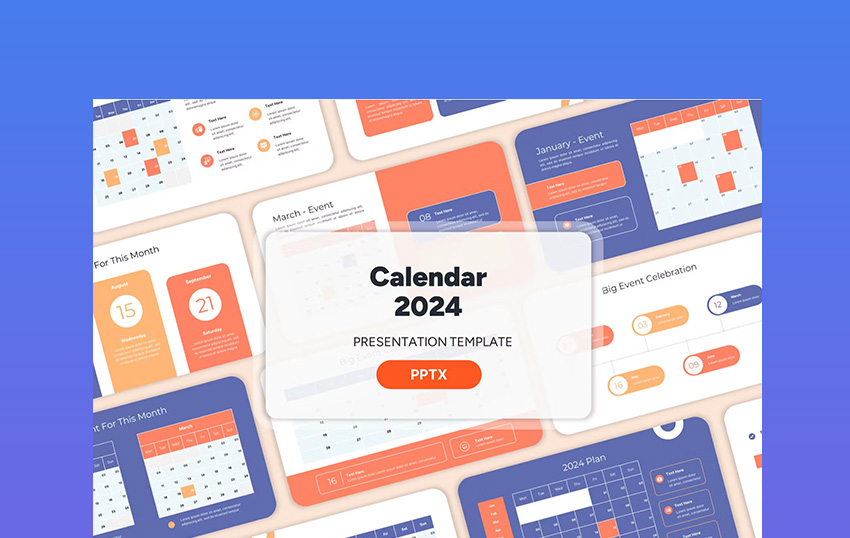 Calendar 2024 - Powerpoint Templates