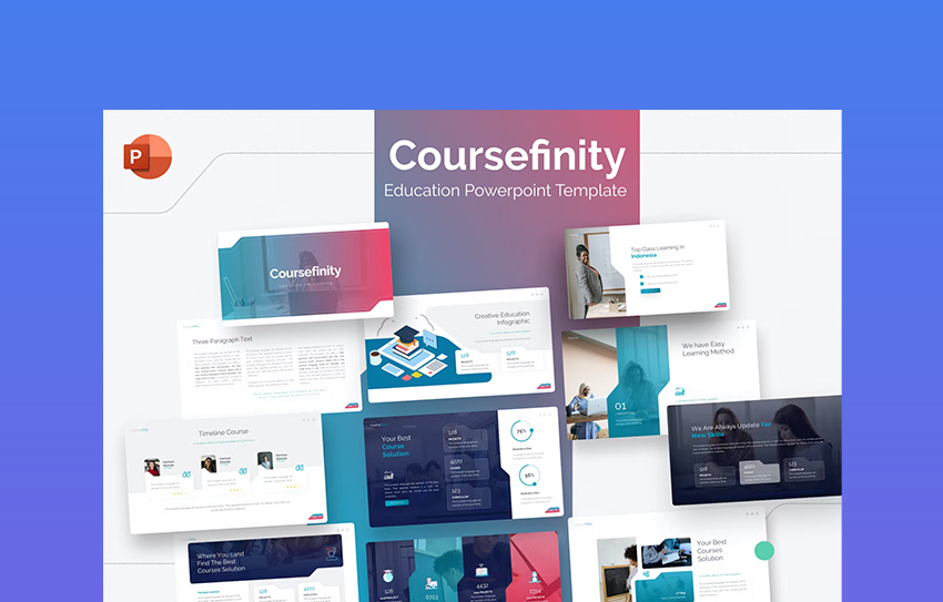 Coursefinity Education PowerPoint Template