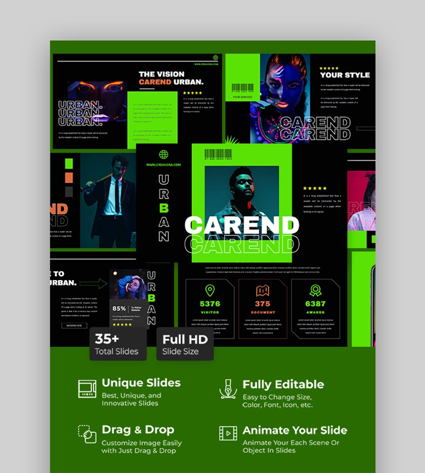 Carend Keynote Präsentationsvorlage