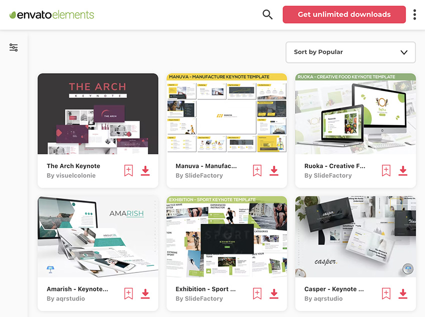 Keynote Präsentationsvorlagen