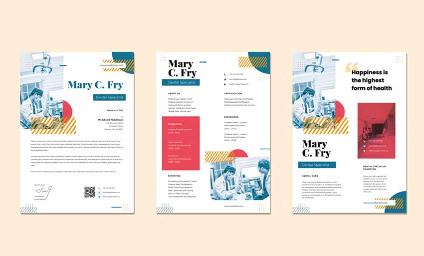 Get this creative resume on Envato Elements