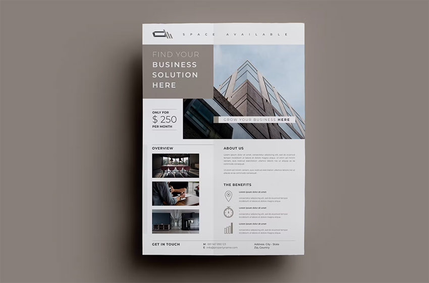 business solution creative flyer