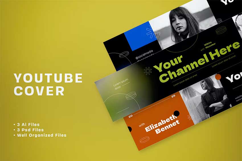 Artsy YouTube Cover Template