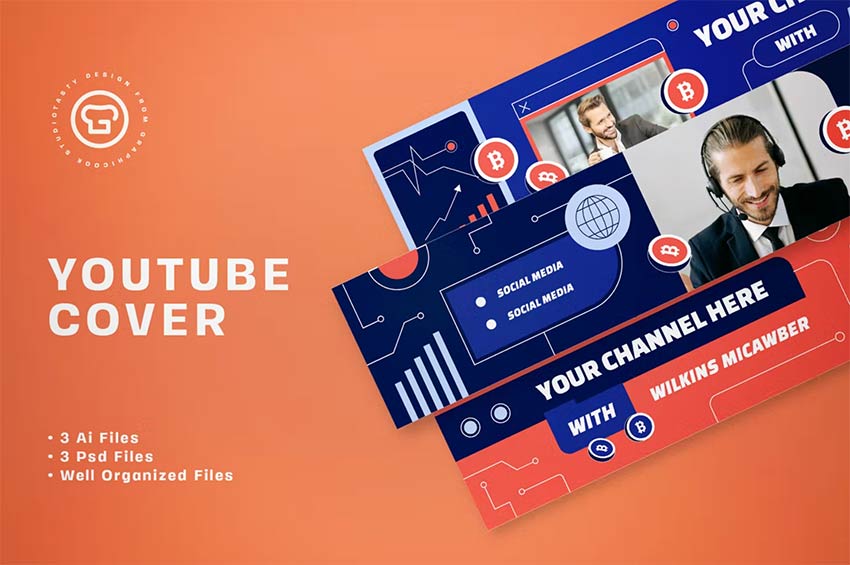 bitcoin channel art template