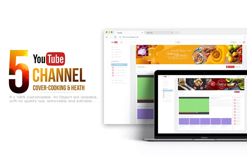 cookin wellness art channel template