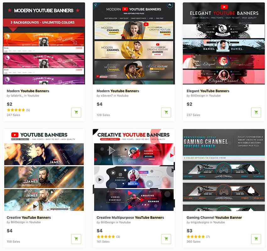 Recursos gráficos disponibles en GraphicRiver