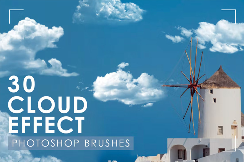 Realistic Cloud Brushes for Photoshop