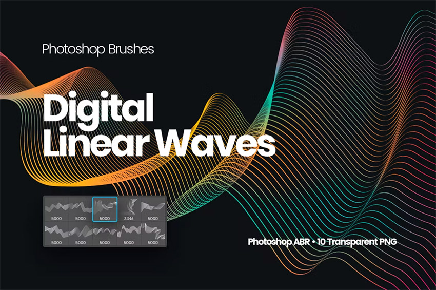 Digital waves on Envato Elements
