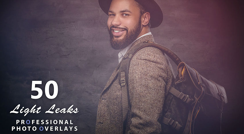 50 Light leaks photo overlays