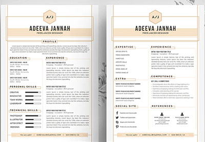 Simple Resume Template Jannah