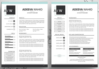 Simple Resume Template Wahid
