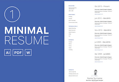 Minimal Resume 01