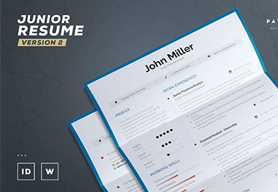 Junior Resume Cv Template v2