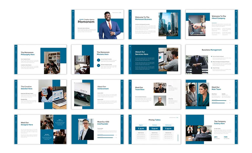 Momonom Business Keynote Template