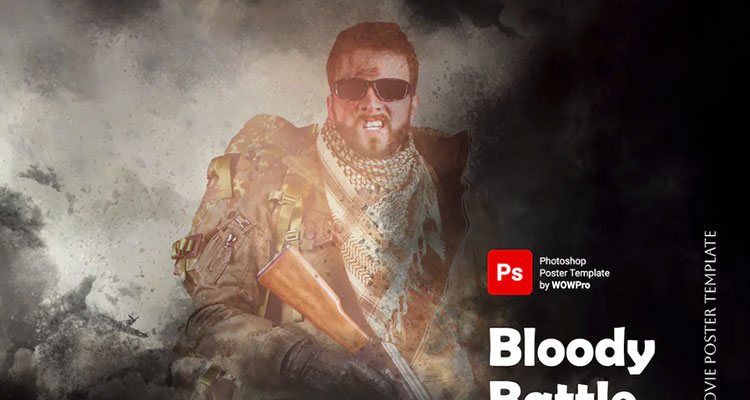 Bloody Battle Movie Poster Flyer