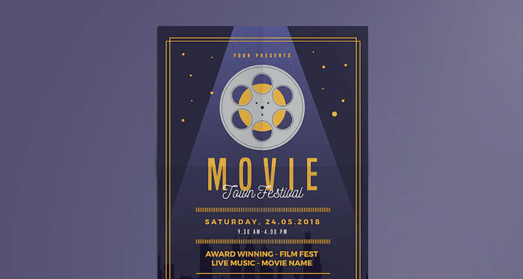 Movie festival flyer