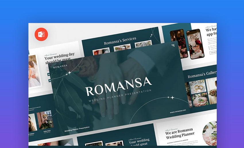 Romansa wedding PowerPoint presentation