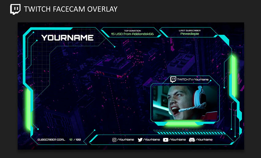 Video Overlay v8 | Video Streaming Overlay