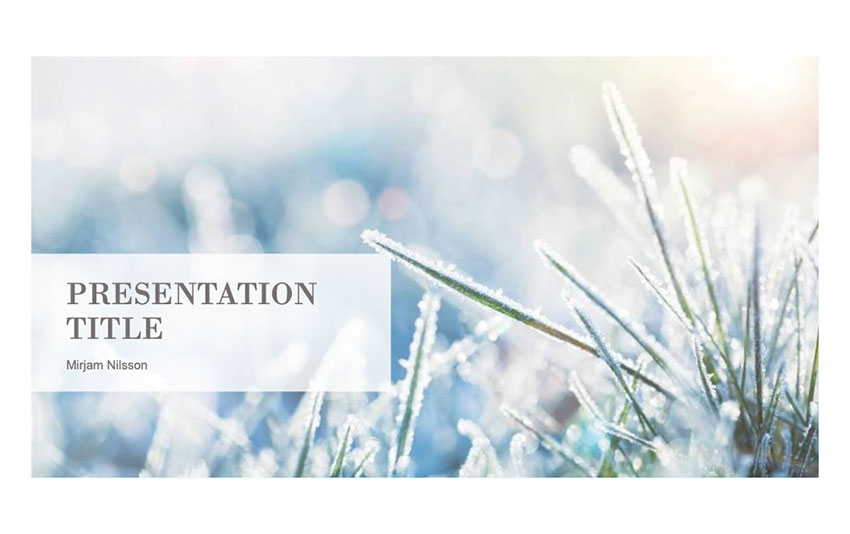 Winter PowerPoint template