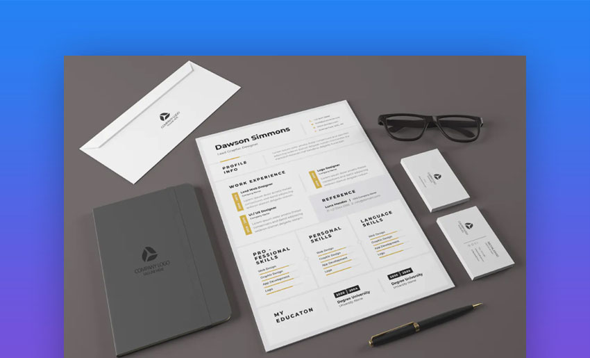 CV resume cover letter template 