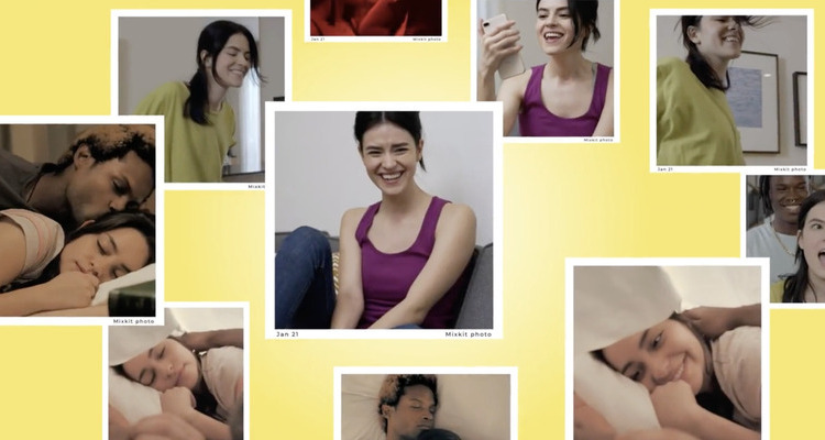 Polaroid photo slideshow