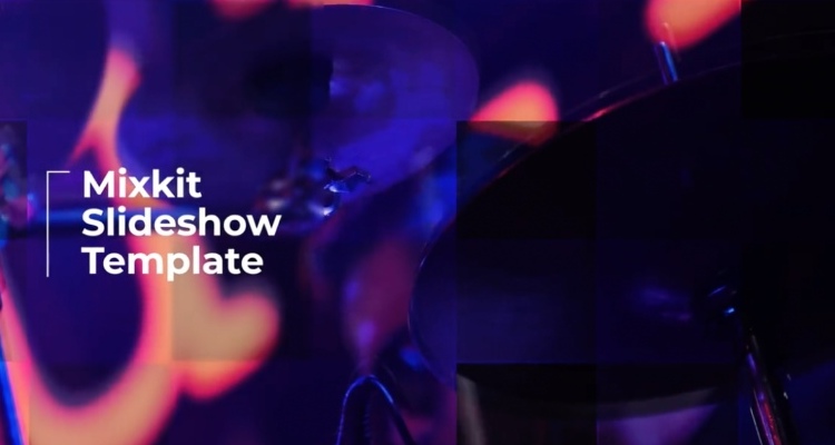 Grid photo slideshow