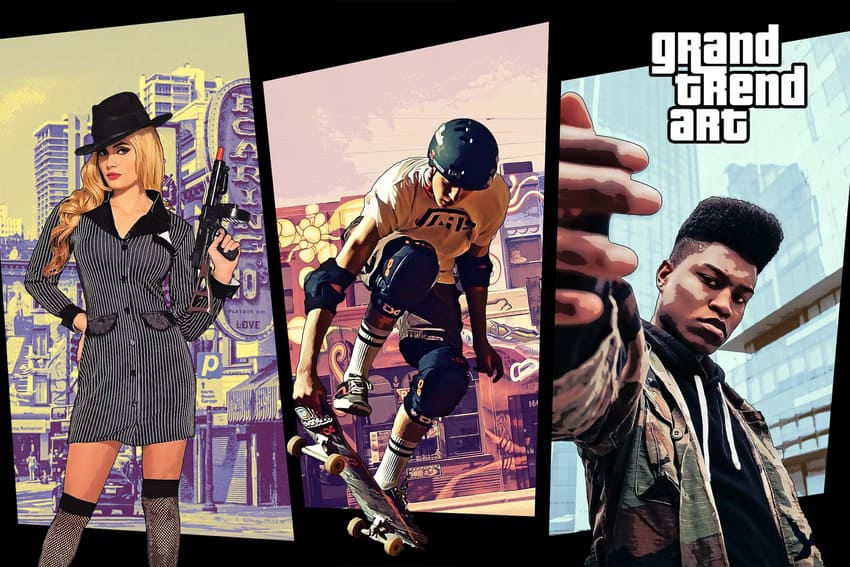 This is a GTA Photoshop action