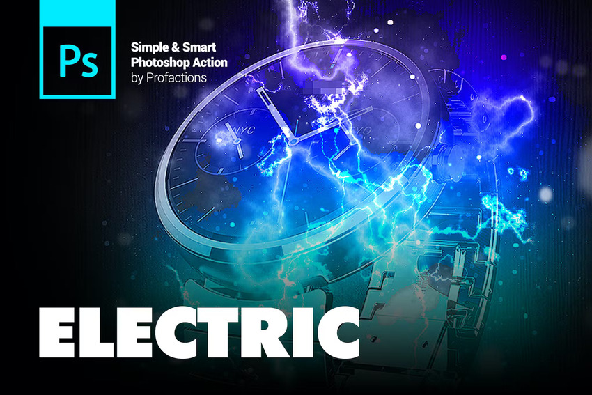 Electric Photoshop Action