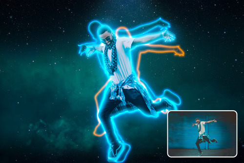 Neon Glowing Outline