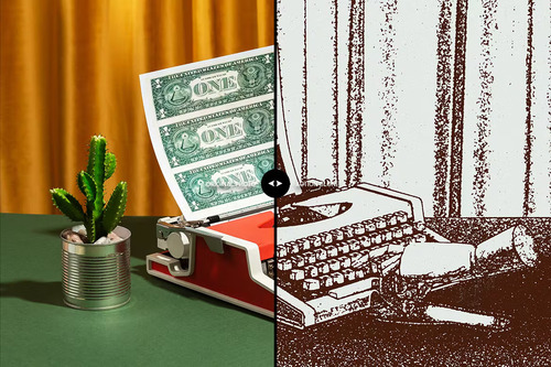 Stamp Printed Action