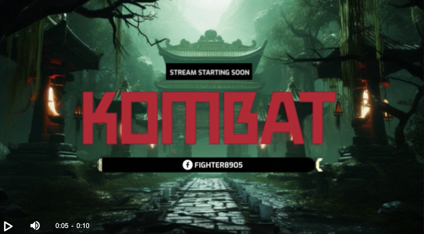 Twitch screen video overlay