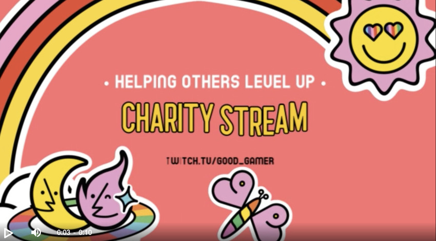 Charity stream overlay