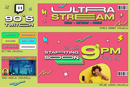 90s Twitch Overlay