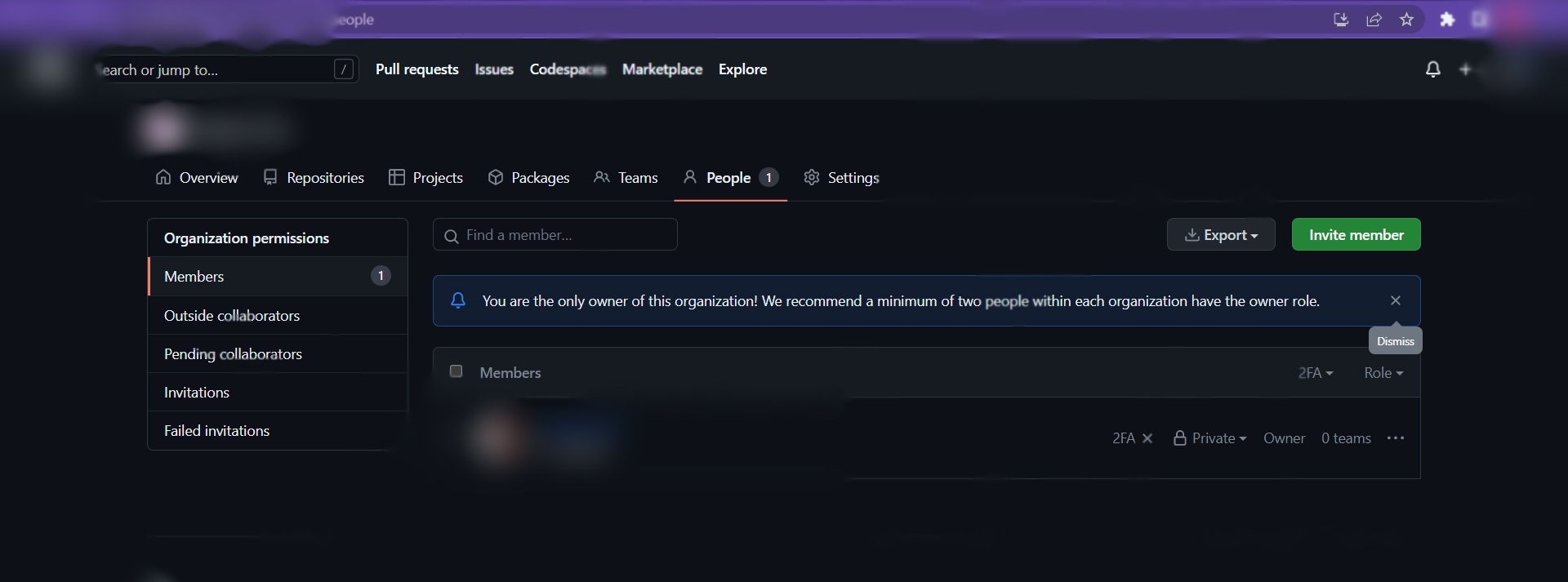 Inviting collaborators to a GitHub organization