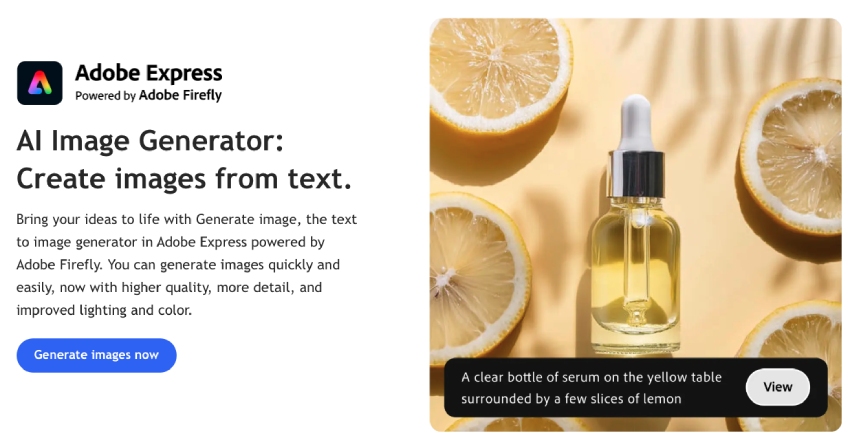 Adobe Express Image Generator