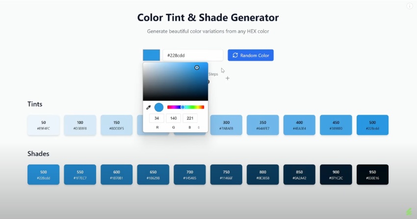 color app built with AI