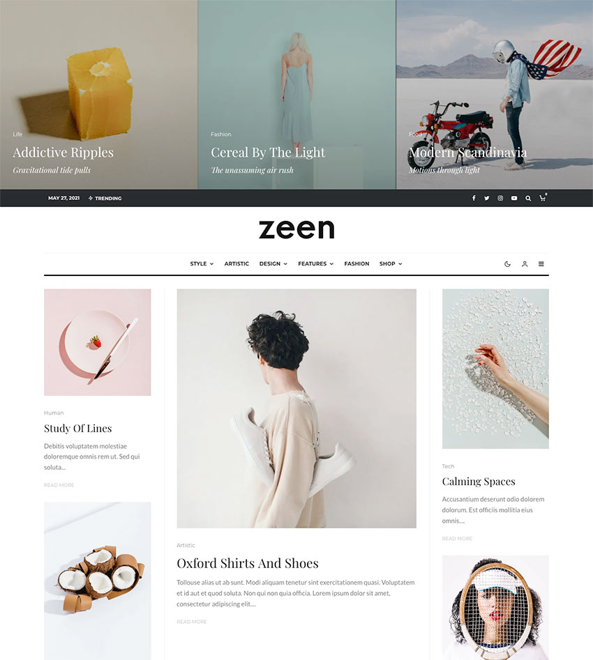 Zeen | Tema de revista para WordPress de nueva generación